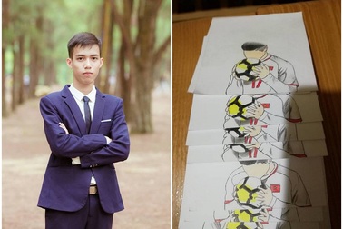 9X gây sốt với tập tranh flipbook “Khoảnh khắc Vũ Văn Thanh U23 Việt Nam”