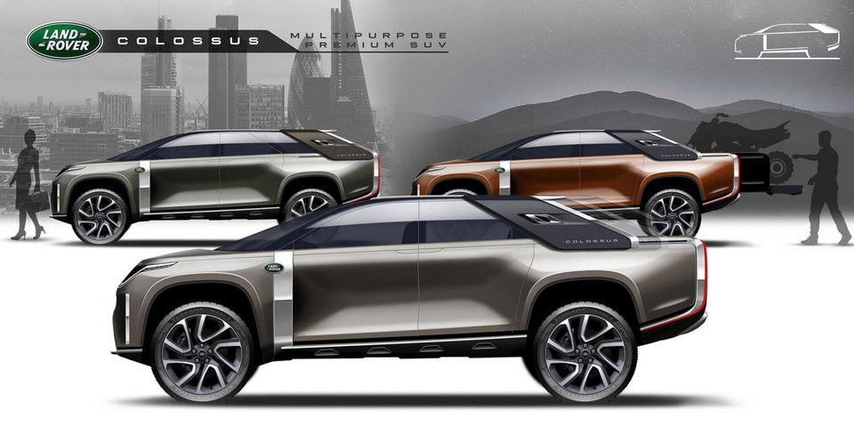 Land Rover Colossus - Sự kết hợp hoàn hảo giữa SUV và bán tải - 3 Land Rover Colossus - Sự kết hợp hoàn hảo giữa SUV và bán tải - 3