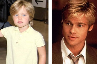 Bé Shiloh ngày càng giống bố Brad Pitt