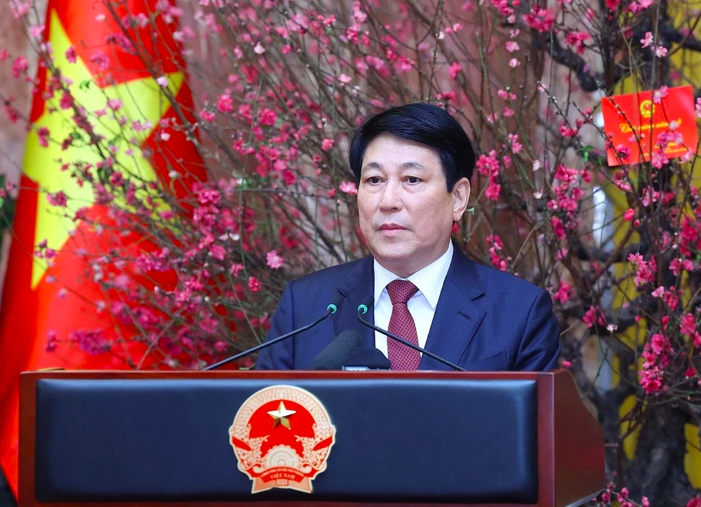 Chủ tịch nước Lương Cường gặp mặt đầu Xuân với Văn phòng Chủ tịch nước - 1 Chủ tịch nước Lương Cường gặp mặt đầu Xuân với Văn phòng Chủ tịch nước - 1