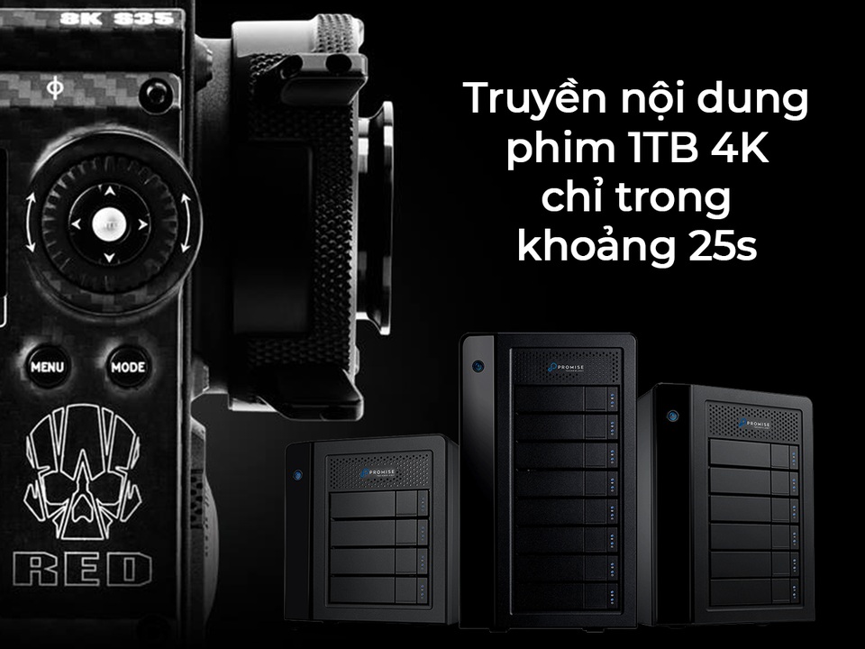 Promise Pegasus dẫn đầu cuộc chơi thiết bị lưu trữ dùng chuẩn Thunderbolt 3 - 2 Promise Pegasus dẫn đầu cuộc chơi thiết bị lưu trữ dùng chuẩn Thunderbolt 3 - 2