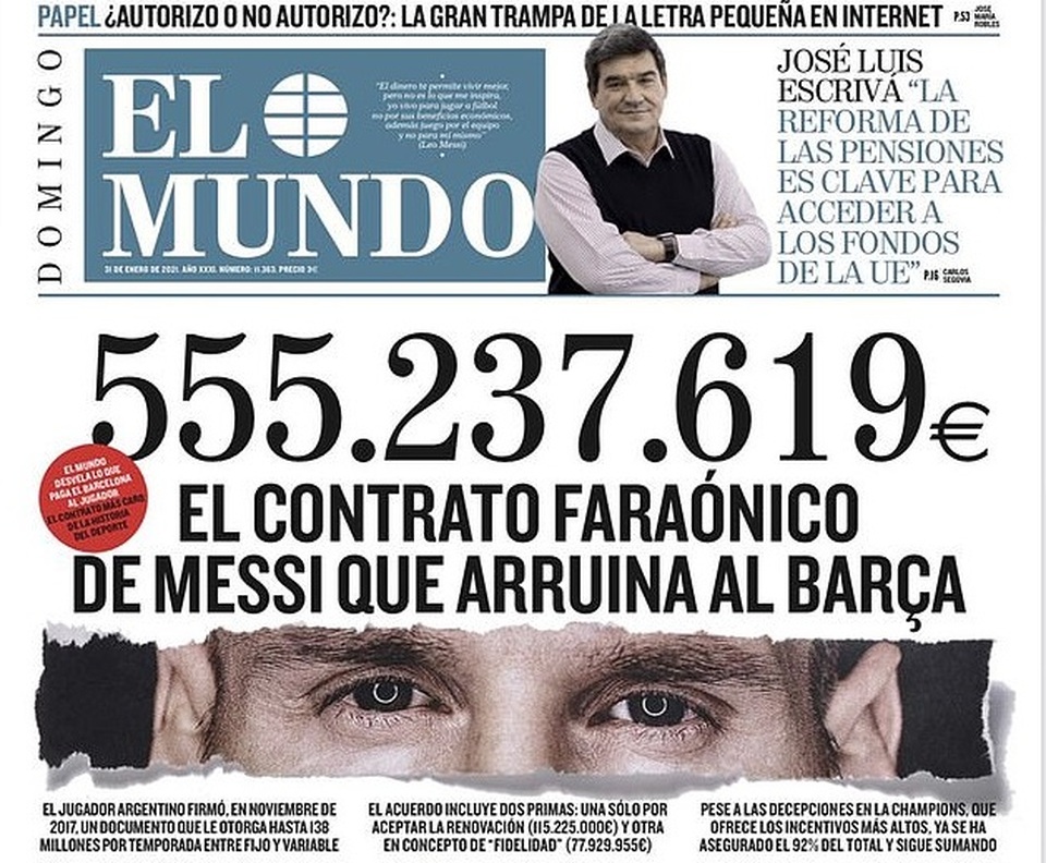 Choáng với số tiền nửa tỷ euro mà Barcelona trả cho Messi trong 3 năm - 2 Choáng với số tiền nửa tỷ euro mà Barcelona trả cho Messi trong 3 năm - 2
