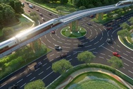 Hình hài tuyến tàu điện đô thị LRT đầu tiên ở Việt Nam