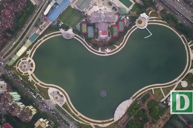 Toàn cảnh "lá phổi xanh" 130.000 m2 mới hoạt động ở Hà Nội