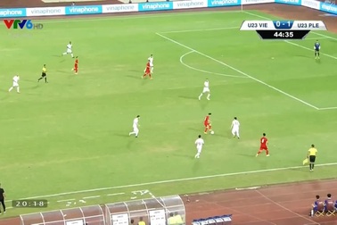 Công Phượng vô lê tuyệt đẹp, Olympic Việt Nam dẫn Palestine 2-1