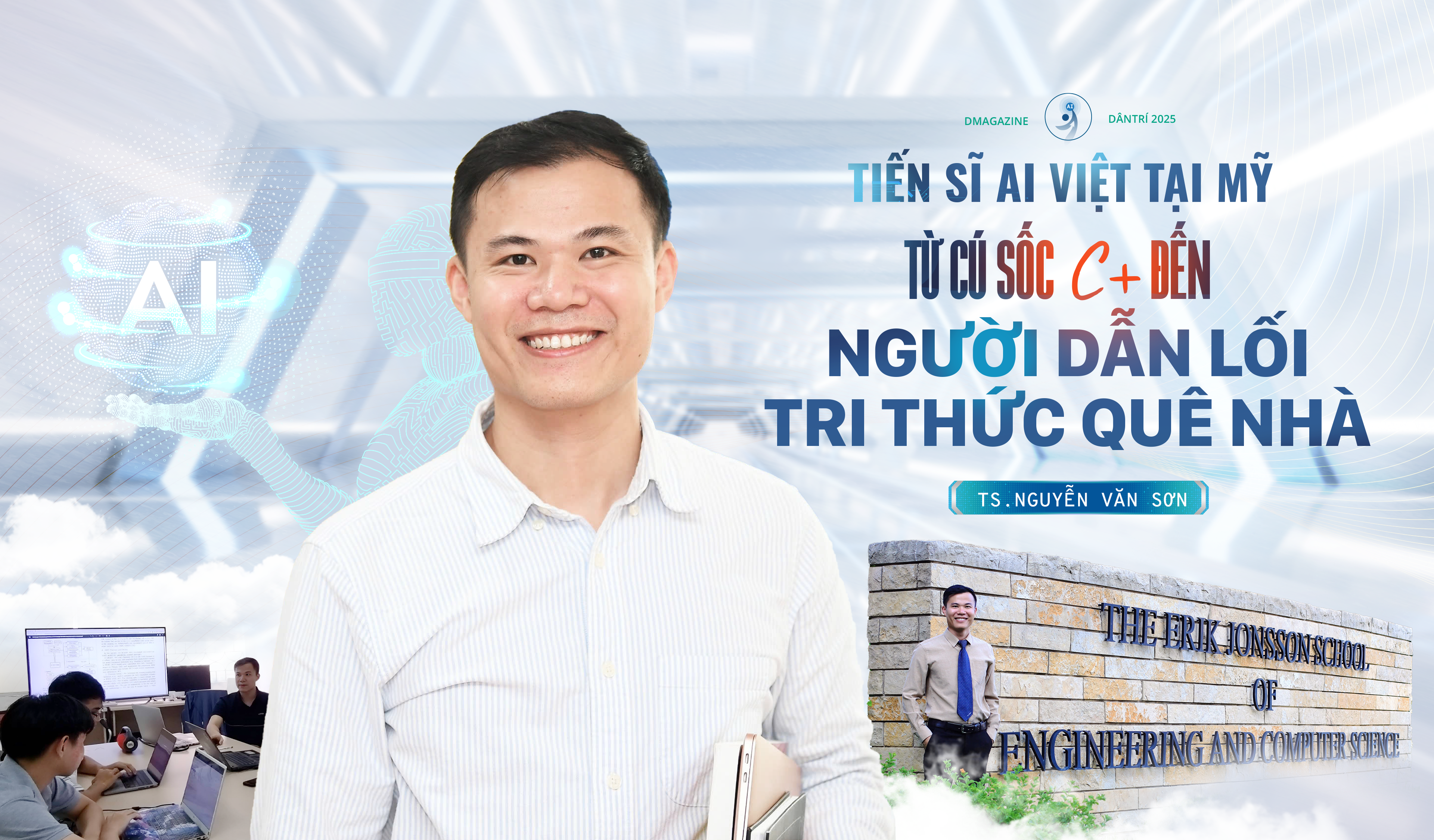 Cú sốc C+ đưa cậu sinh viên Việt đến tấm bằng tiến sĩ AI Mỹ