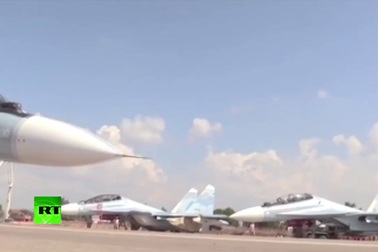 Máy bay Su-27 của Nga không kích các mục tiêu khủng bố tại Syria