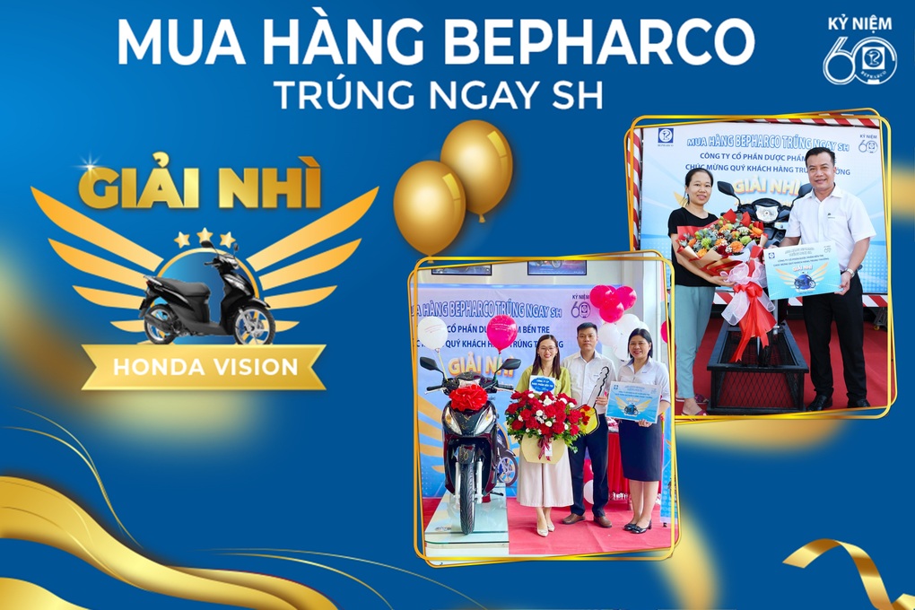 Trao giải chương trình Mua hàng Bepharco - Trúng ngay SH - 1 Trao giải chương trình Mua hàng Bepharco - Trúng ngay SH - 1