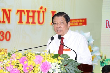 Ông Phan Đình Trạc dự Đại hội Đảng bộ xã Xuân Lộc, Đồng Nai