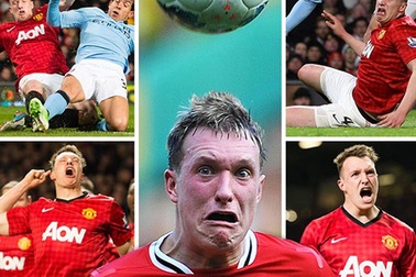 Các trạng thái cảm xúc trên gương mặt ngôi sao MU Phil Jones