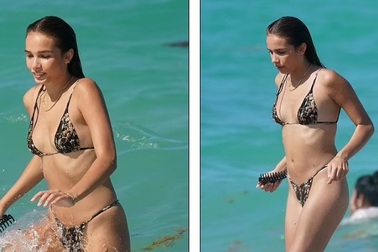 "Tình cũ" của Brooklyn Beckham diện áo tắm khoe "vòng một" khiêm tốn