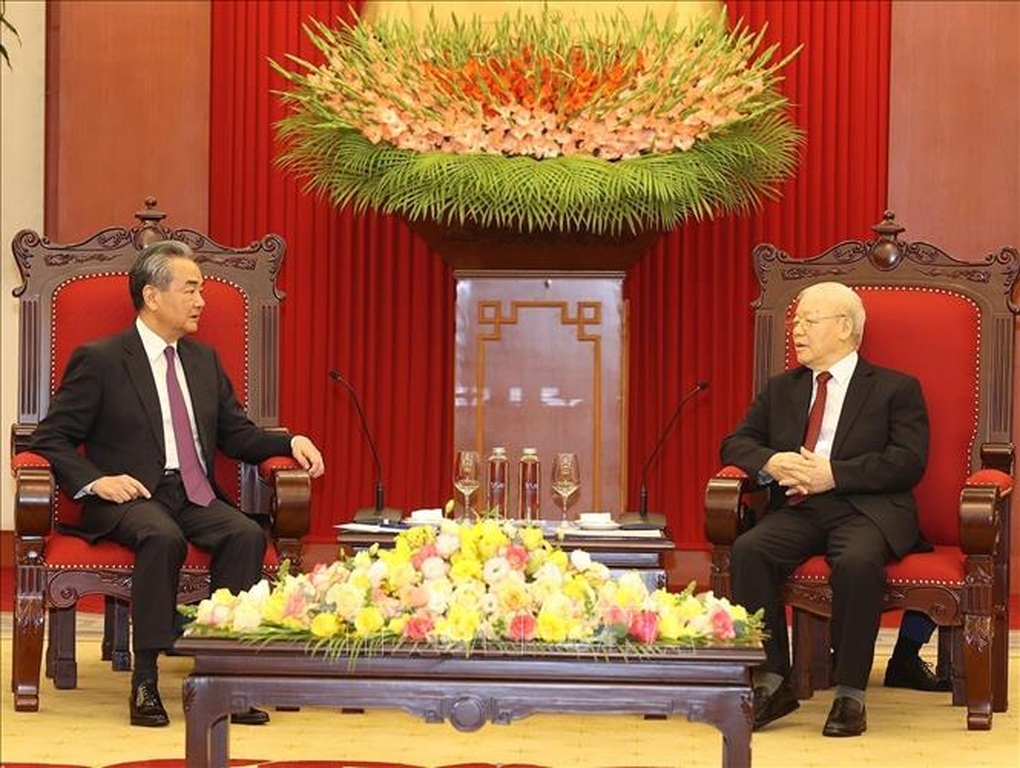 Tổng Bí thư Nguyễn Phú Trọng tiếp Bộ trưởng Bộ Ngoại giao Trung Quốc Vương Nghị - 2 Tổng Bí thư Nguyễn Phú Trọng tiếp Bộ trưởng Bộ Ngoại giao Trung Quốc Vương Nghị - 2