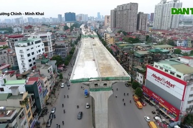 Đại công trường trên cao 9.400 tỷ xuyên "đường cong mềm mại" ở Hà Nội