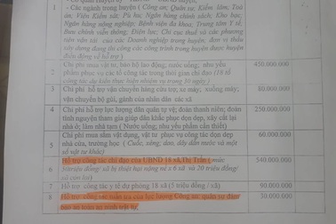 Xin tỉnh hỗ trợ 2 tỷ đồng để... chỉ đạo khắc phục thiên tai