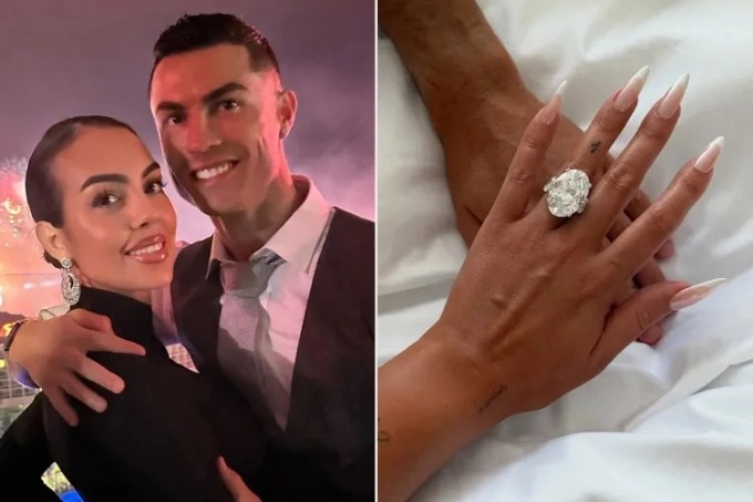 Nhẫn đính hôn “cỡ khủng” Ronaldo tặng Georgina trị giá bao nhiêu? - 1