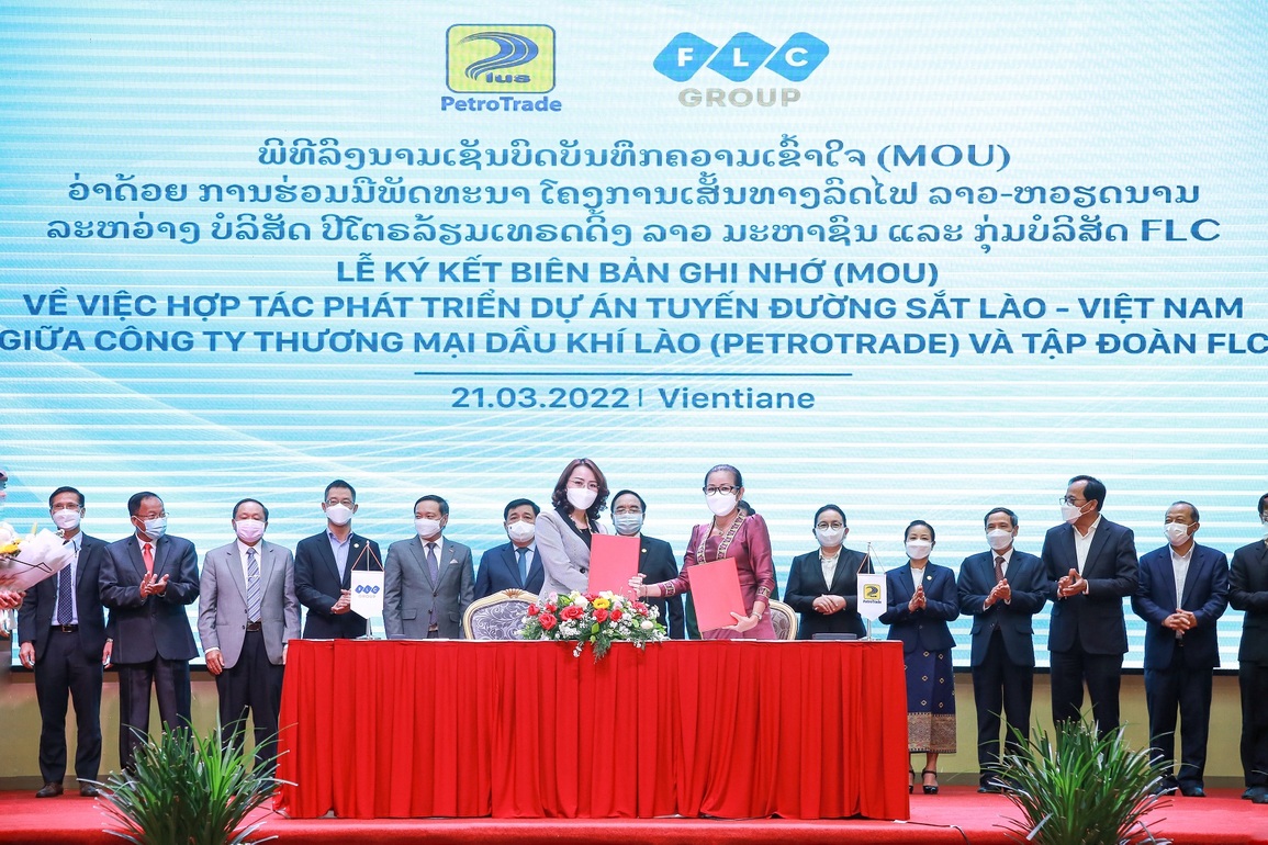 Tập đoàn FLC và PetroTrade đầu tư tuyến đường sắt kết nối Việt Nam - Lào - 1 Tập đoàn FLC và PetroTrade đầu tư tuyến đường sắt kết nối Việt Nam - Lào - 1