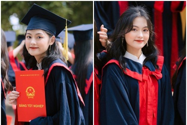 Khoảnh khắc ngày tốt nghiệp xinh lung linh của nữ sinh Bắc Giang
