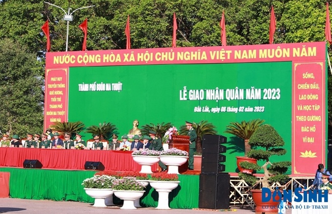 Lễ giao nhận quân tại Thành Phố Buôn Ma Thuột 