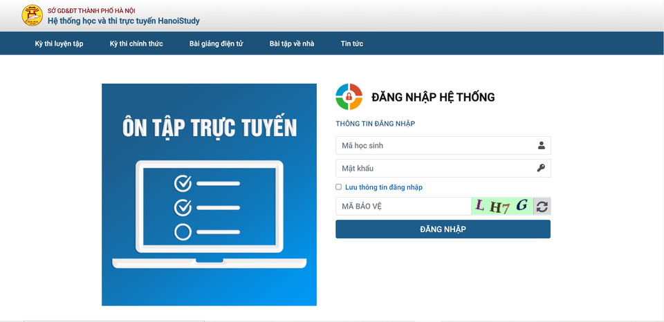 Học sinh Hà Nội làm bài thi thử tốt nghiệp THPT trực tuyến - 1 Học sinh Hà Nội làm bài thi thử tốt nghiệp THPT trực tuyến - 1