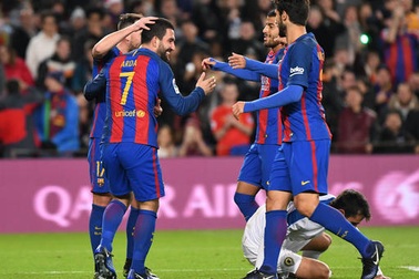 Không có Messi-Neymar-Suarez, Barcelona vẫn đại thắng 7-0 trước Hercules