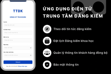 Hơn 2.000 chủ xe đăng kiểm thành công qua ứng dụng đặt lịch đăng kiểm