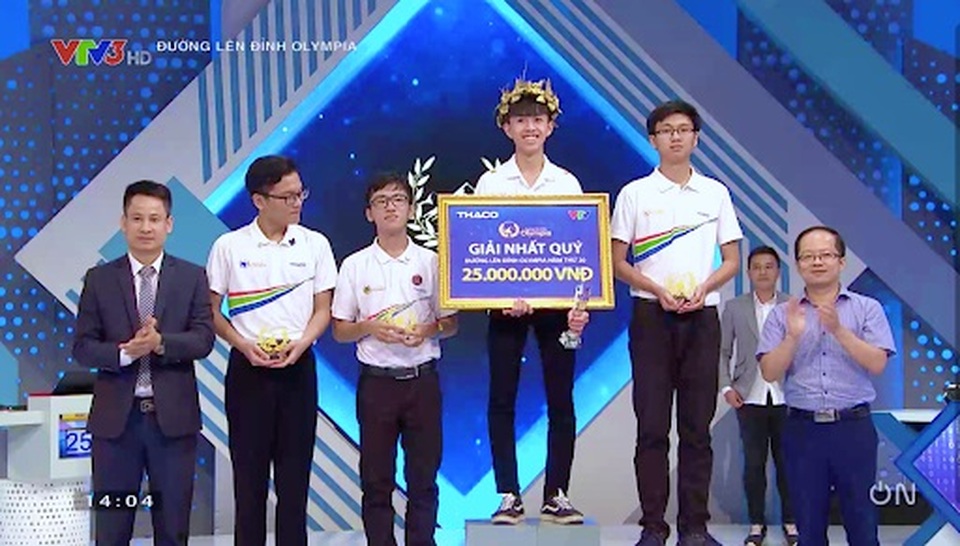 Ngôi trường 3 lần có học sinh vào chung kết, lên đỉnh vinh quang Olympia - 1 Ngôi trường 3 lần có học sinh vào chung kết, lên đỉnh vinh quang Olympia - 1