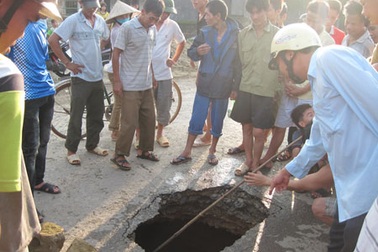 “Giếng tử thần” xuất hiện trên quốc lộ
