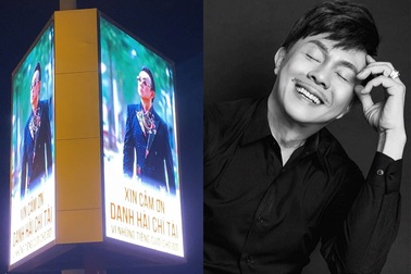 Danh hài Chí Tài được tri ân với biển quảng cáo lớn tại TPHCM