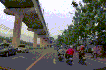 Nam thanh niên đạp ngã người đi xe máy ở TPHCM