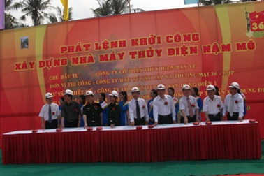 Khởi công xây dựng nhà máy thuỷ điện Nậm Mô