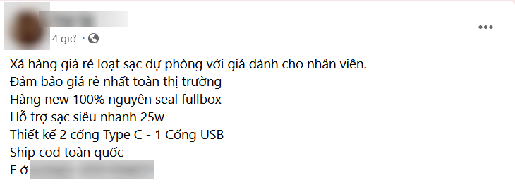 Nhiều lời chào mời mua hàng với giá rẻ trên mạng xã hội, có thể khiến nhiều người bị mắc lừa (Ảnh chụp màn hình).