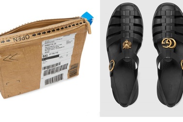 Phát sốt với túi xách bìa các tông 30 triệu đồng, dép rọ 11 triệu đồng