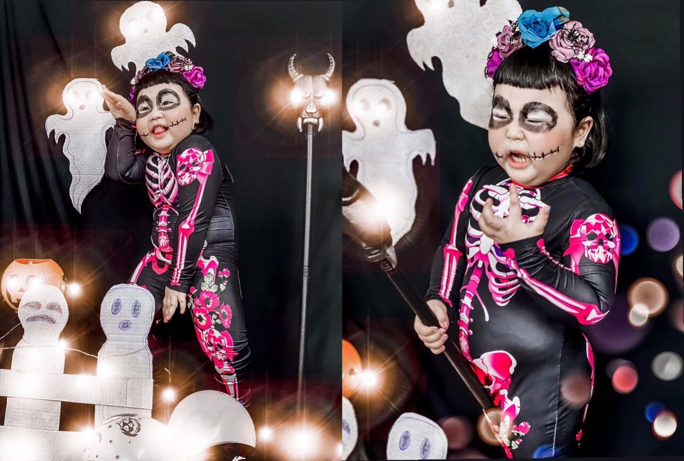 Bộ ảnh hóa trang Halloween ngộ nghĩnh của bé gái ở TPHCM - 2 Bộ ảnh hóa trang Halloween ngộ nghĩnh của bé gái ở TPHCM - 2