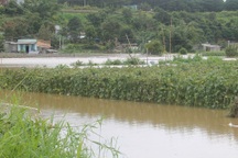 Thủy điện xả lũ nhấn chìm nhà cửa, vườn ruộng của người dân