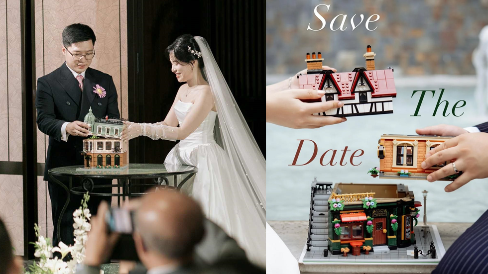 Cô dâu chú rể Hà Nội biến thú chơi đắt đỏ thành hoa, hộp nhẫn trong lễ cưới