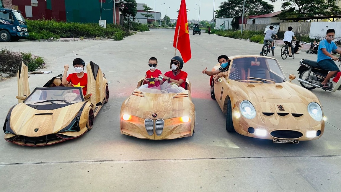 Ông bố ở Bắc Ninh chi 200 triệu đồng biến ô tô cũ thành xe tăng độc đáo - 7 Ông bố ở Bắc Ninh chi 200 triệu đồng biến ô tô cũ thành xe tăng độc đáo - 7