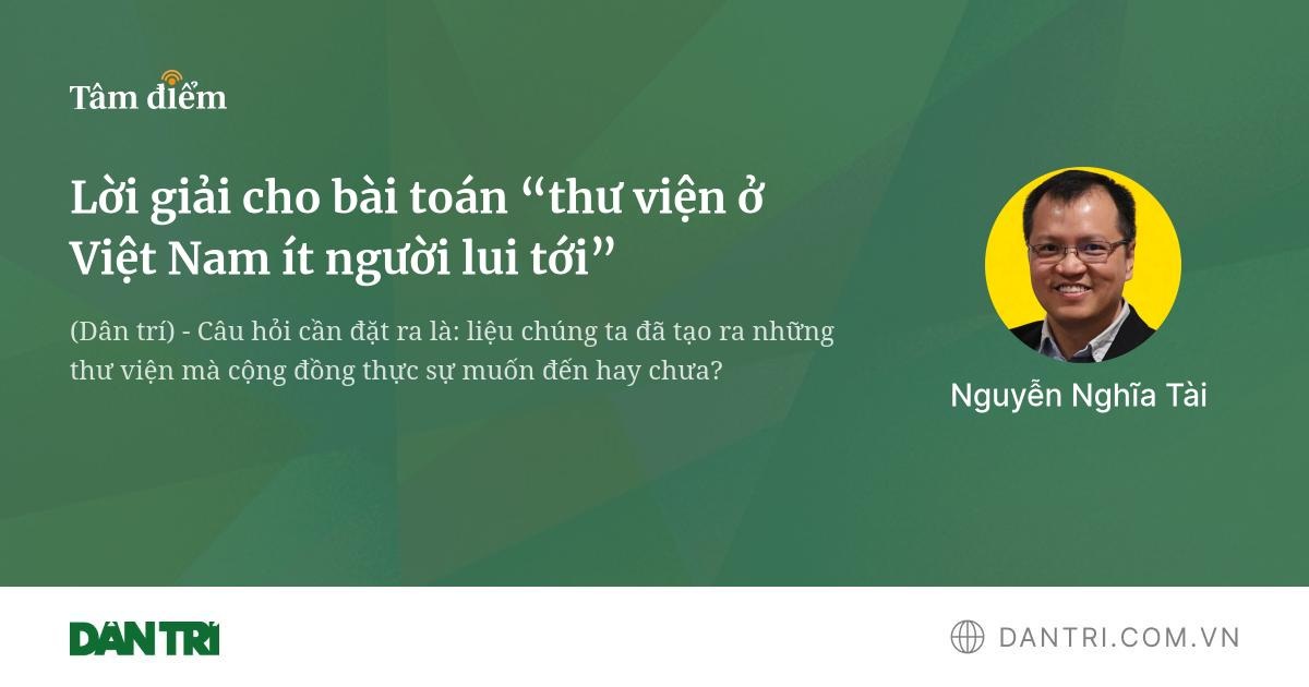 Lời giải cho bài toán “thư viện ở Việt Nam ít người lui tới”