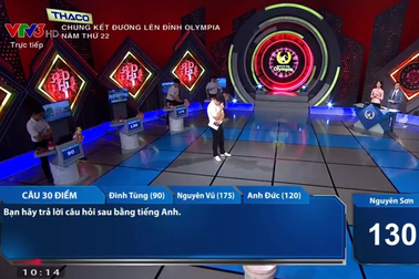Đường lên đỉnh Olympia đính chính đáp án sai, thí sinh được bù 45 điểm