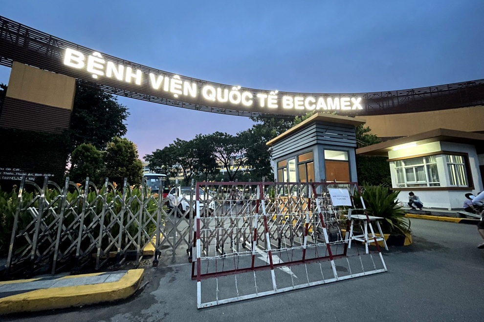 Phong tỏa Bệnh viện Quốc tế Becamex Bình Dương - 1 Phong tỏa Bệnh viện Quốc tế Becamex Bình Dương - 1