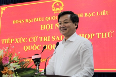 Phó Thủ tướng Chính phủ Lê Minh Khái tiếp xúc cử tri tại Bạc Liêu