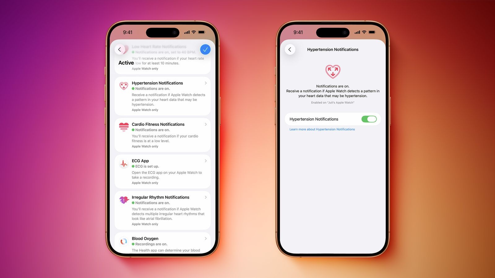 Người dùng Apple Watch đã có thể sử dụng tính năng cảnh báo huyết áp - 1