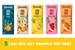 5 dòng sữa hạt Vinamilk mới ra mắt, tốt cho sức khỏe, bao bì ấn tượng