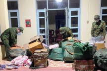 Biên phòng thu giữ hàng nghìn lọ mỹ phẩm, nước hoa nhập lậu