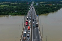 Thu hẹp làn đường cao tốc TPHCM - Long Thành để sửa khe co giãn