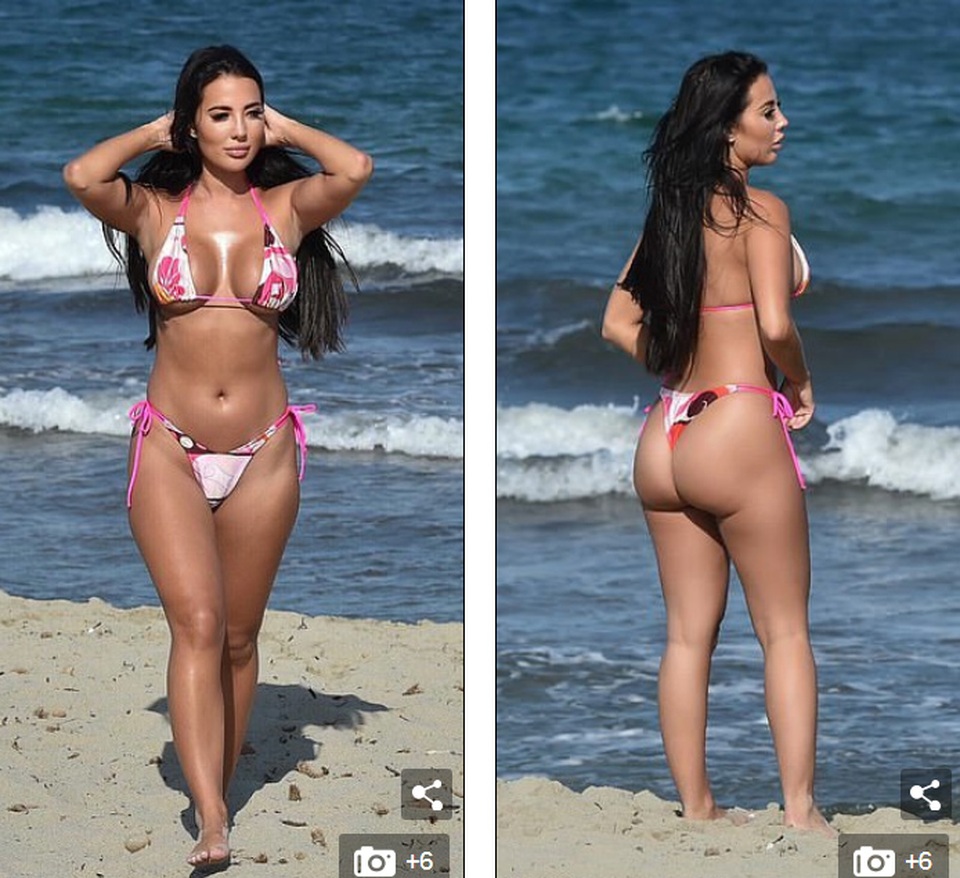 Yazmin Oukhellou diện bikini khoe vòng một dao kéo - 2 Yazmin Oukhellou diện bikini khoe vòng một dao kéo - 2