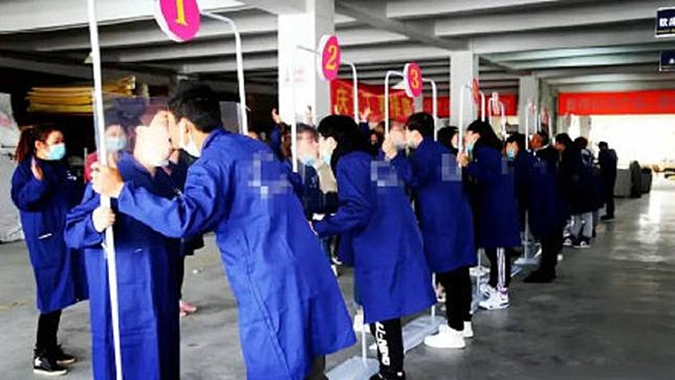 Tổ chức cuộc thi hôn nhau để ăn mừng được đi làm trở lại - 3