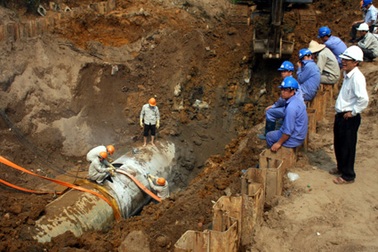 Chính phủ cho phép Vinaconex thi công đường ống nước Sông Đà số 2