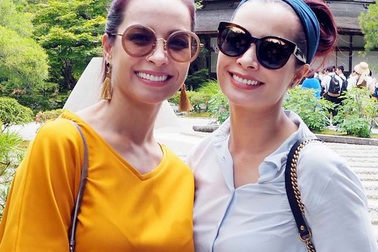 Thúy Hằng- Thúy Hạnh rạng rỡ du hí Nhật Bản