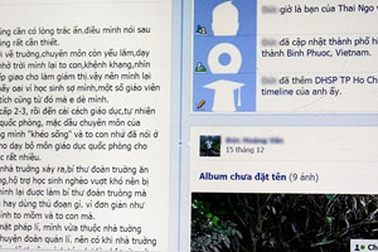 Thầy giáo bị lập Facebook tung tin đồn yêu học trò