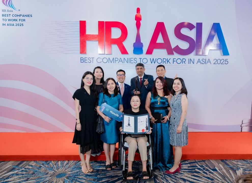 Manulife Vietnam ត្រូវបាន HR Asia ផ្តល់កិត្តិយសជា Manulife Việt Nam lần thứ 7 liên tiếp được HR Asia vinh danh “Nơi làm việc tốt nhất châu Á” - 2